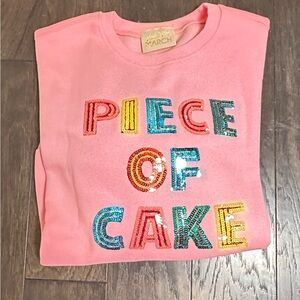 Judith March Birthday Sweatshirt with Colorful Sequin Lettering. NWT